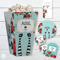 Kit imprimible alicia en el pais de las maravillas tiffany - TuKit