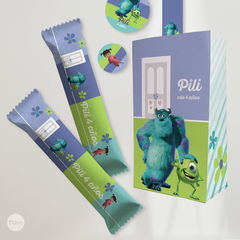 Kit imprimible monster inc candy bar tukit - tienda online
