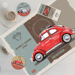 Imagen de Kit imprimible autos clasicos classic cars vintage tukit