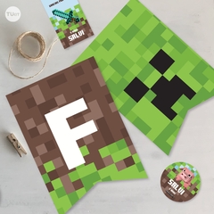 Imagen de Kit imprimible minecraft tukit