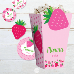 Kit imprimible frutillitas frutillas strawberry candy bar tukit en internet