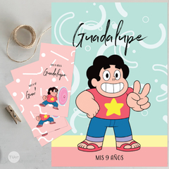 Kit imprimible steven universe candy bar cumpleaños tukit