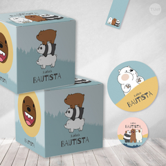 Kit imprimible osos escandalosos candy bar tukit