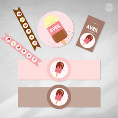 Kit imprimible helados candy bar tukit - comprar online