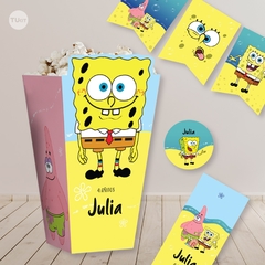 Kit imprimible bob esponja candy bar - comprar online