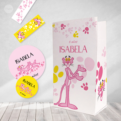 Kit imprimible pantera rosa pink panther candy bar tukit en internet
