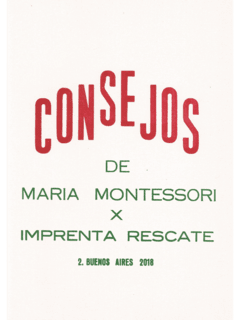 Consejos de María Montessori