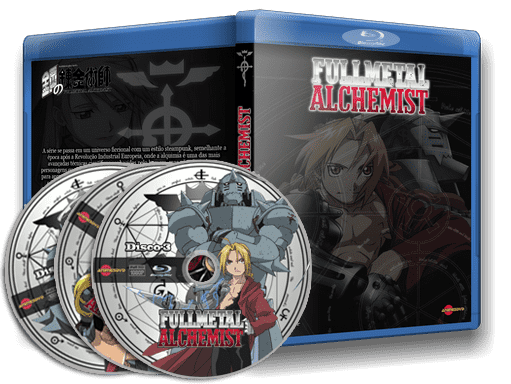 Fullmetal Alchemist Brotherhood em Blu Ray FullHD