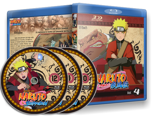 Kit de revistas de anime capa Naruto Akira e Bleach: Otaku USA