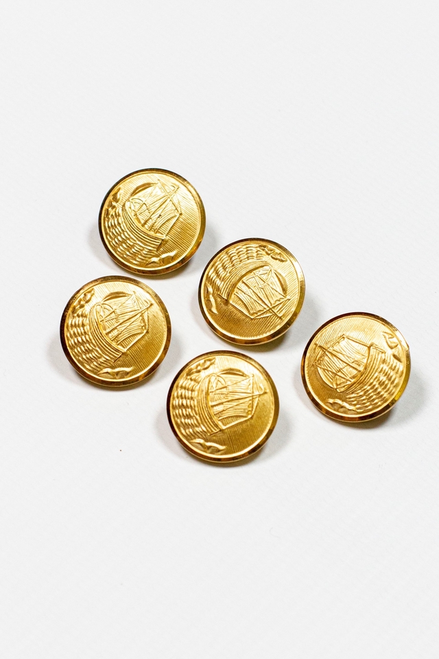 SAILOR BUTTONS - Set de 5 botones dorados