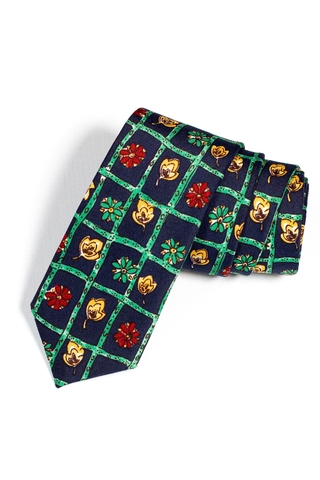 Corbata Estampada en Micropoliéster Tipo Corbatín o Corbata Slim de 6 cm de ancho en su pala.