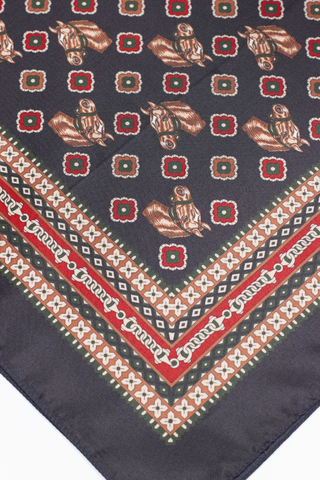 HORSES FOULARD AZUL