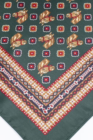 HORSES FOULARD VERDE