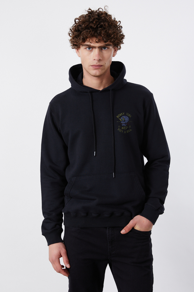 Hoodie Rock Skull Black Comprar en Honky Tonk Shop