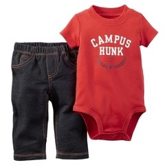 Talle: 3 Meses Carter's - Set de 2 Piezas Academy Blue Jeans