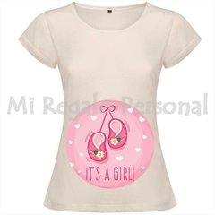 Remera de Mujer Embarazada. Podes Personalizarla!