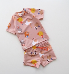 Remera de agua Bonete bebés - discontinuo - Pambokids