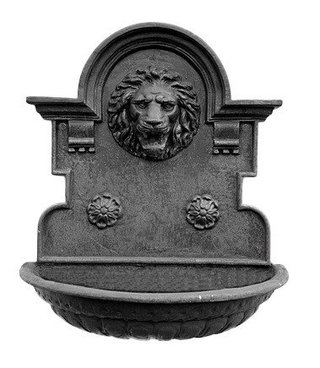 Fonte para parede Cara de Leão em ferro