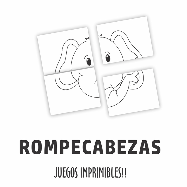 40 rompecabezas para imprimir y colorear