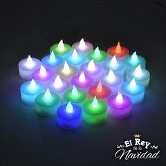 Pack 24 Velitas Led Multicolor - tienda online