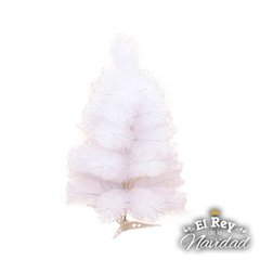 Arbolito Navideño Plumerito Blanco 60cm - comprar online