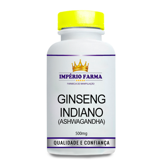 Ginseng Indiano (ASHWAGANDHA) 500mg 60 Cápsulas