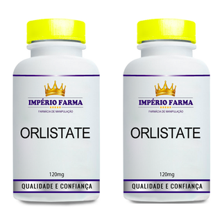 Combo 2 Potes Orlistate 120 mg 60 Cápsulas