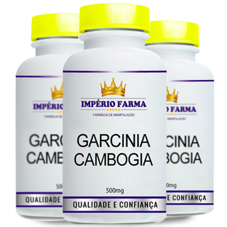 *Promoção Compre 3 Pague 2* - 3 Potes Garcinia Cambogia 500mg 60 Cápsulas por apenas