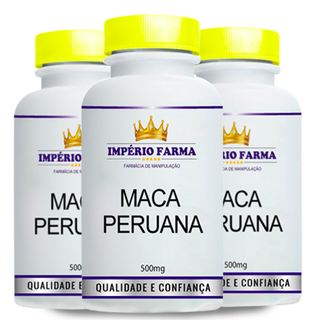 *Promoção Compre 3 Pague 2* - 3 Potes Maca Peruana 500mg 60 Cápsulas por apenas