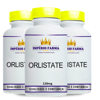 Combo 3 Potes Orlistate 120 mg 60 Cápsulas