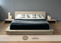 Cama Haiku Tatami Japonesa - Nórdica con respaldo - FENIX manufactura de muebles