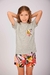 Conjunto de Pijama Dos Piezas Short Estampado y Remera Manga Corta con Bolsillo en el Pecho Teens