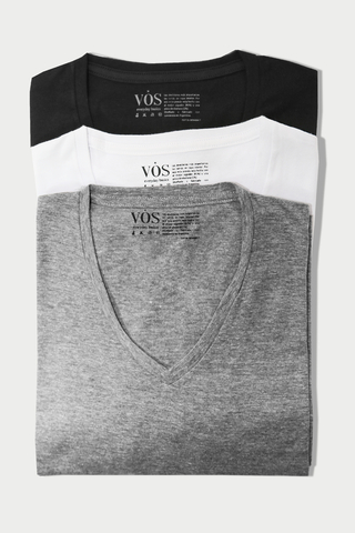 Pack Remeras Mujer x3 cuello V