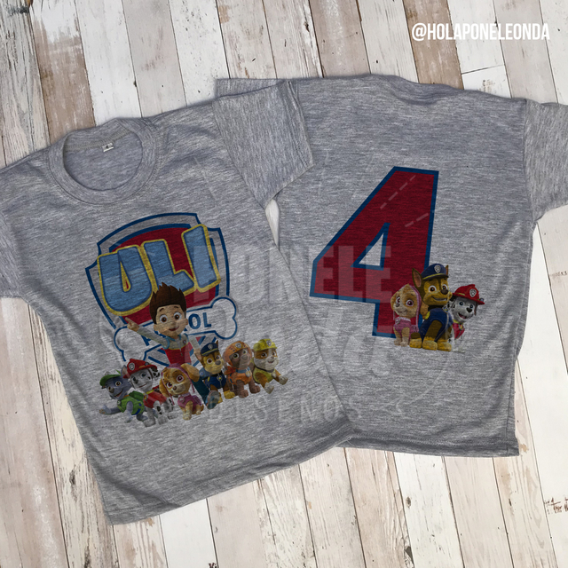 REMERA CUMPLEANOS Paw patrol A