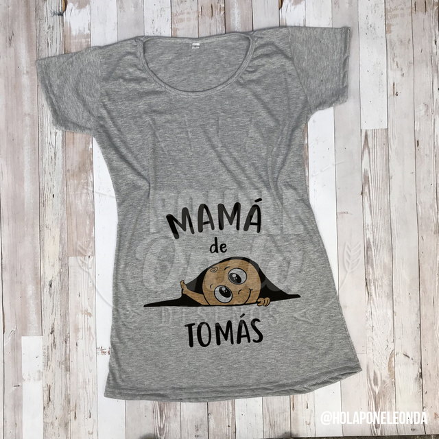 REMERA EMBARAZADA Mama de Ponele Onda Disenos