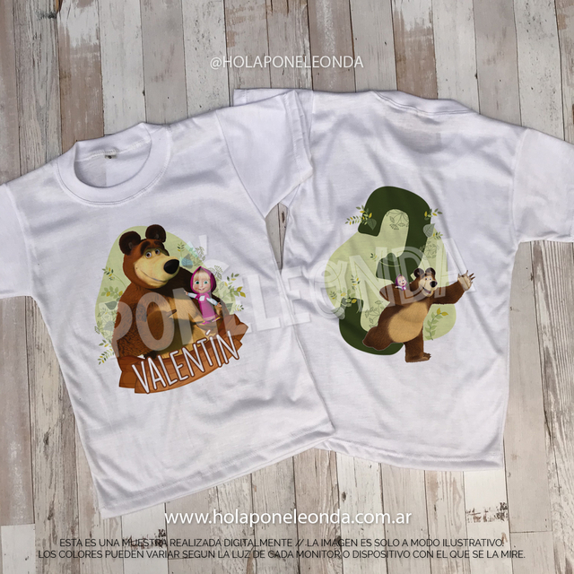 Remera de masha y el oso hotsell