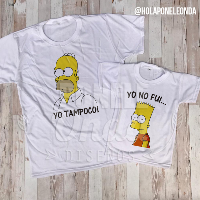 COMBO REMERAS Los Simpson - Yo no fui - Yo tampoco