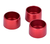 Kit 3 bujes arandela 8mm anodizado rojo volante Collino - comprar online