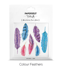 Tatuaje Colour Feathers en internet