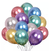 Globos cromado multicolor 12" x 5 u - tienda online