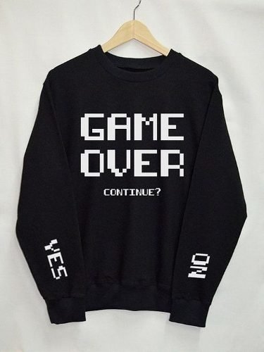 Sudadera game over hotsell