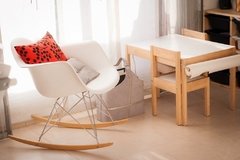 Imagen de Sillón Mecedor Eames Blanco