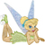 Parche Bordado p/ropa Tinkerbell Disney