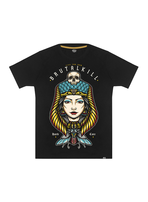Camiseta estampada com uma deusa Egípica Nerfetari 