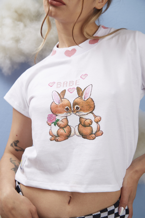 BABY TEE BUNNY BLANCA - comprar online