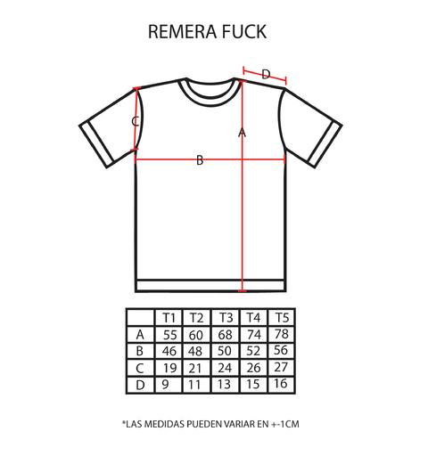 REMERA FUCK DE SEGUNDA - comprar online