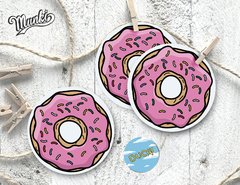 kit imprimible día del padre homero simpsons donas printable donuts