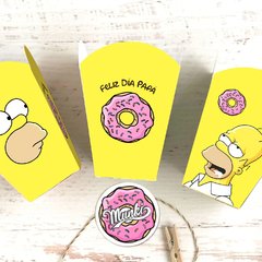 popcorn box homero simpson decor mesa fathers day gift