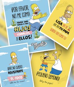 tarjetas para imprimir homero simpsons