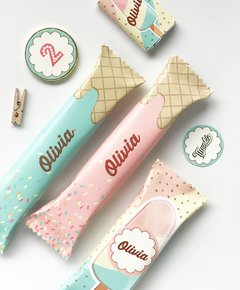 candy bar helados personalizado